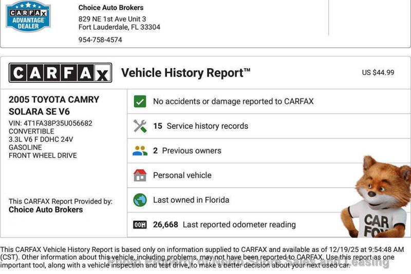 2005 Toyota Camry Solara