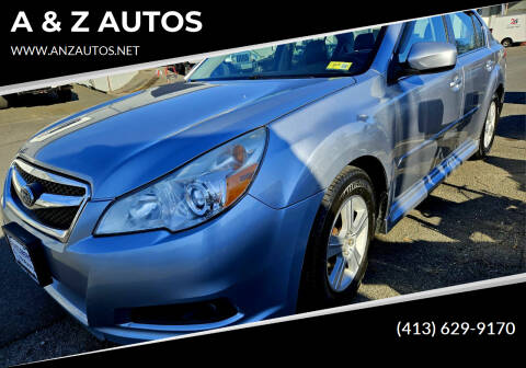 2012 Subaru Legacy for sale at A & Z AUTOS in Westfield MA