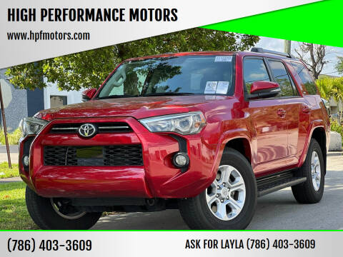 2020 Toyota 4Runner for sale at HIGH PERFORMANCE MOTORS in Hollywood FL