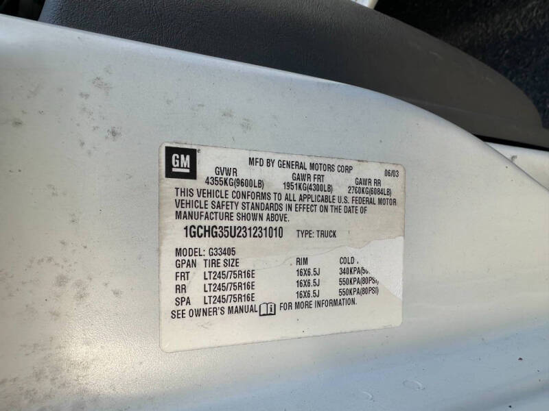 2003 Chevrolet Express 3500