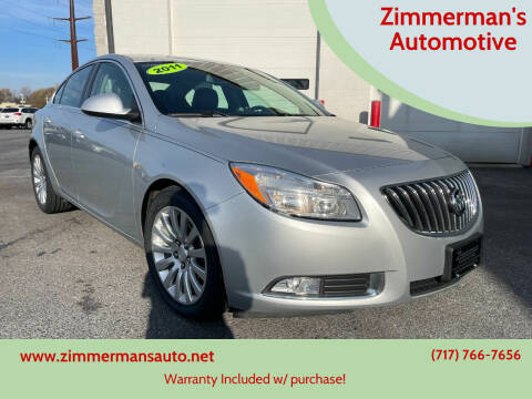 2011 Buick Regal for sale at Zimmerman's Automotive in Mechanicsburg PA