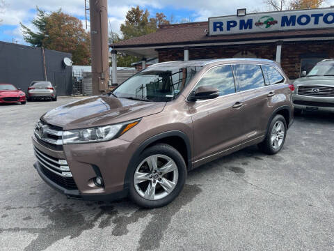 2019 Toyota Highlander for sale at RPM Motors in Nashville TN