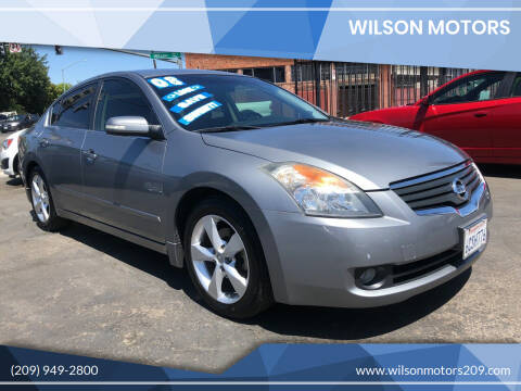 2008 Nissan Altima for sale at WILSON MOTORS in Stockton CA