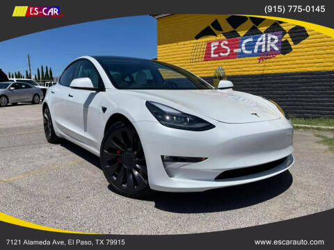 2021 Tesla Model 3 for sale at Escar Auto - 9809 Montana Ave Lot in El Paso TX