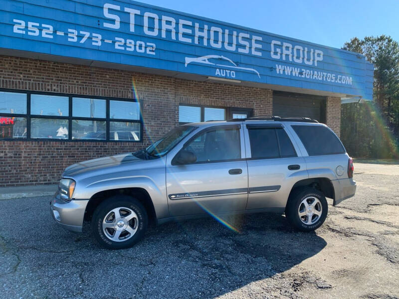 2002 Chevrolet TrailBlazer for sale at Storehouse Group in Wilson NC