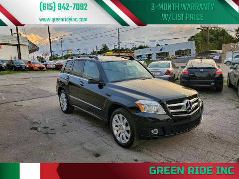 2012 Mercedes-Benz GLK for sale at Green Ride Inc in Nashville TN