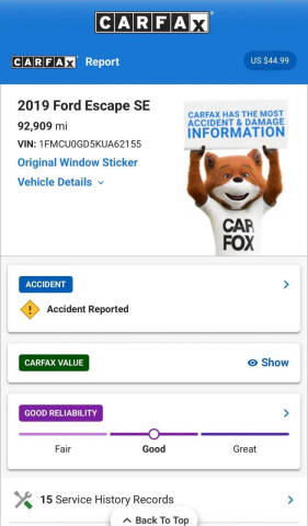 2019 Ford Escape SE
