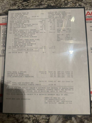 2002 Pontiac Firebird Trans Am