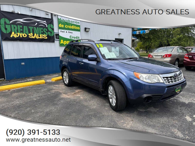 2013 Subaru Forester for sale at GREATNESS AUTO SALES in Green Bay, WI