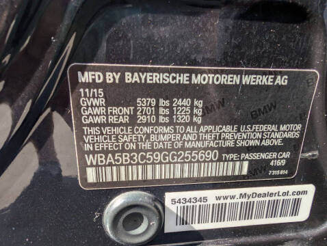 2016 BMW 5 Series 535i xDrive