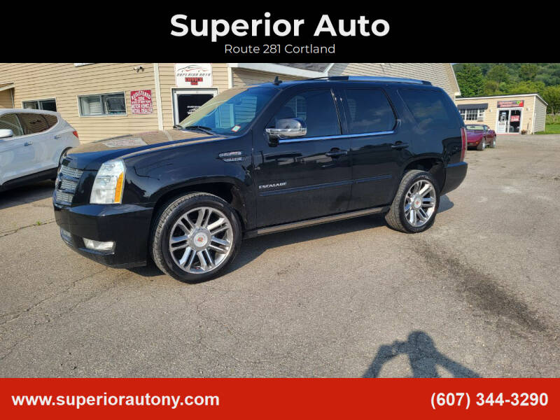 2013 Cadillac Escalade for sale at Superior Auto in Cortland NY