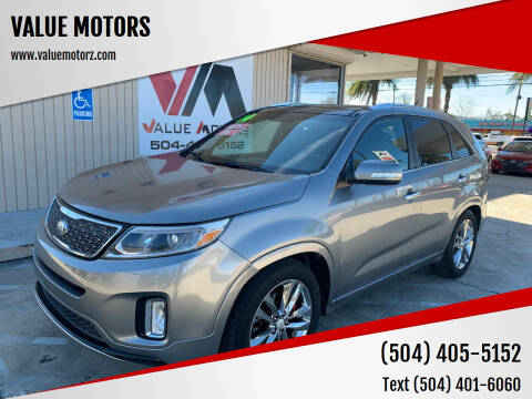 2014 Kia Sorento for sale at VALUE MOTORS in Marrero LA