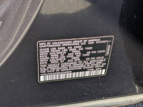 2021 Volkswagen Atlas Cross Sport SE 4Motion