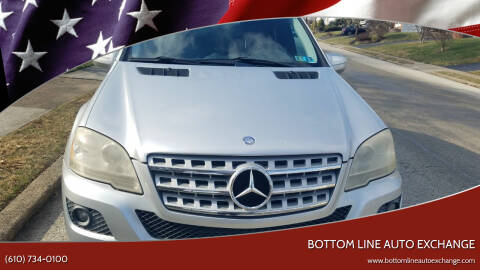 2010 Mercedes-Benz M-Class for sale at Bottom Line Auto Exchange in Upper Darby PA