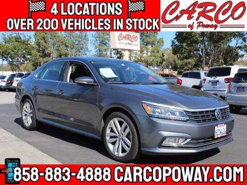 2018 Volkswagen Passat for sale at CARCO SALES & FINANCE - CARCO OF POWAY in Poway CA