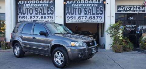 2005 Ford Escape for sale at Affordable Imports Auto Sales in Murrieta CA