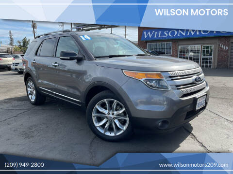 2014 Ford Explorer for sale at WILSON MOTORS in Stockton CA