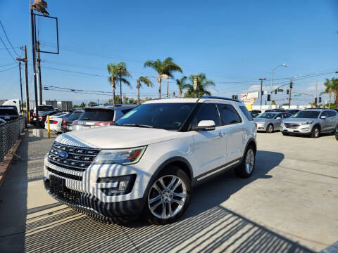 2017 Ford Explorer for sale at E and M Auto Sales in Bloomington CA