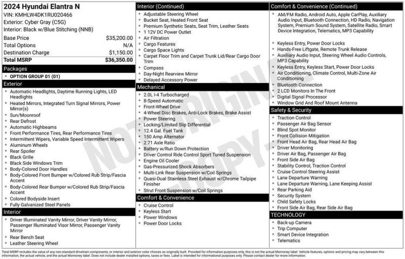2024 Hyundai Elantra N