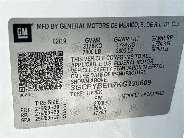 2019 Chevrolet Silverado 1500