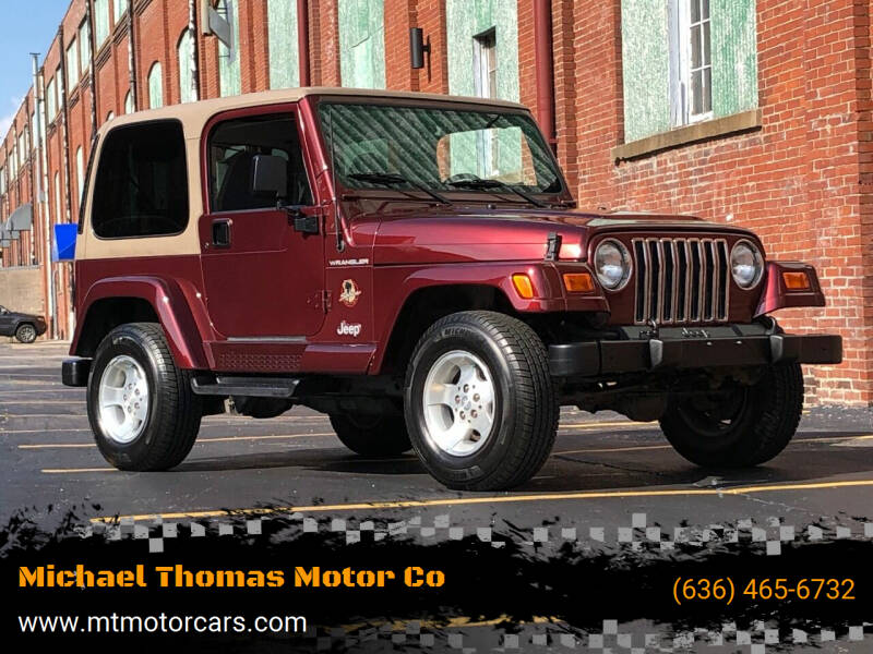 2002 Jeep Wrangler for sale at Michael Thomas Motor Co in Saint Charles MO