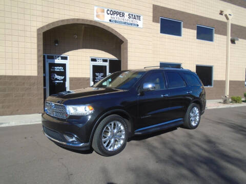 2015 Dodge Durango for sale at COPPER STATE MOTORSPORTS in Phoenix AZ