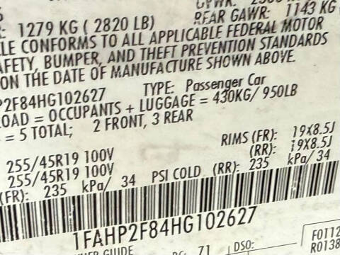 2017 Ford Taurus Limited