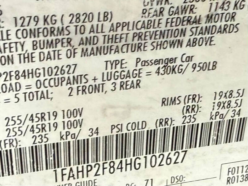 2017 Ford Taurus Limited