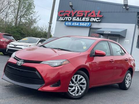 2017 Toyota Corolla for sale at Crystal Auto Sales Inc in Nashville TN