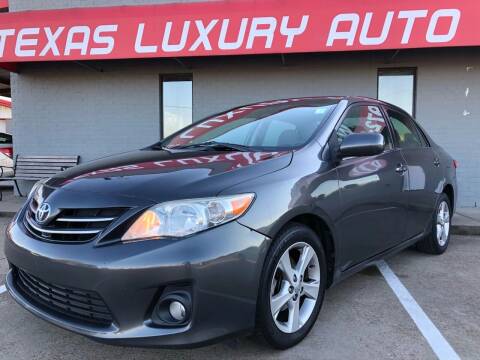2013 Toyota Corolla for sale at Texas Luxury Auto in Cedar Hill TX