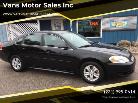 2013 Chevrolet Impala for sale at Vans Motor Sales Inc in Traverse City MI