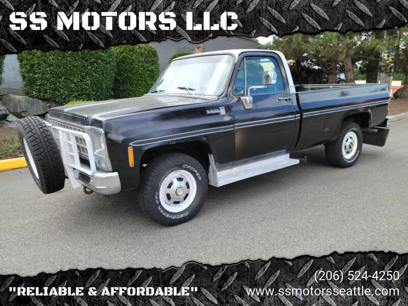1980 Chevrolet C/20 Scottsdale for sale at SS MOTORS LLC in Edmonds WA