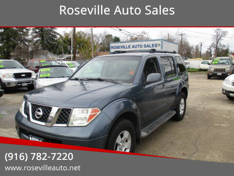 2005 Nissan Pathfinder for sale at Roseville Auto Sales in Roseville CA