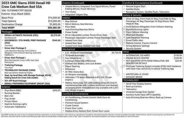 2023 GMC Sierra 3500HD