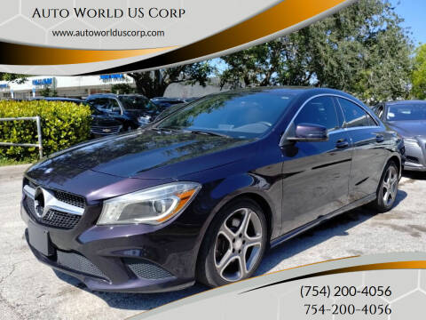 2014 Mercedes-Benz CLA for sale at Auto World US Corp in Plantation FL