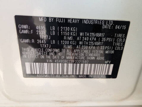 2015 Subaru Outback 2.5i Premium