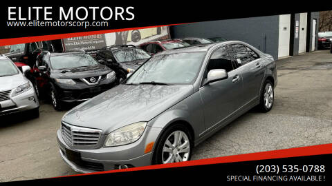 2009 Mercedes-Benz C-Class for sale at ELITE MOTORS in West Haven CT