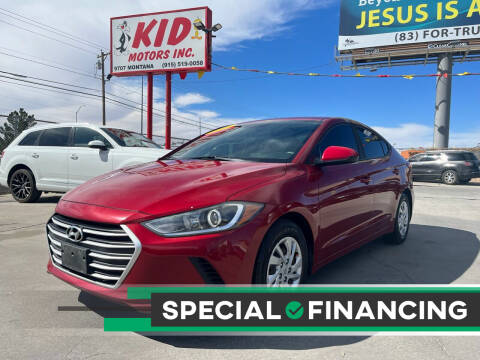 2017 Hyundai Elantra for sale at Kid Motors Inc in El Paso TX