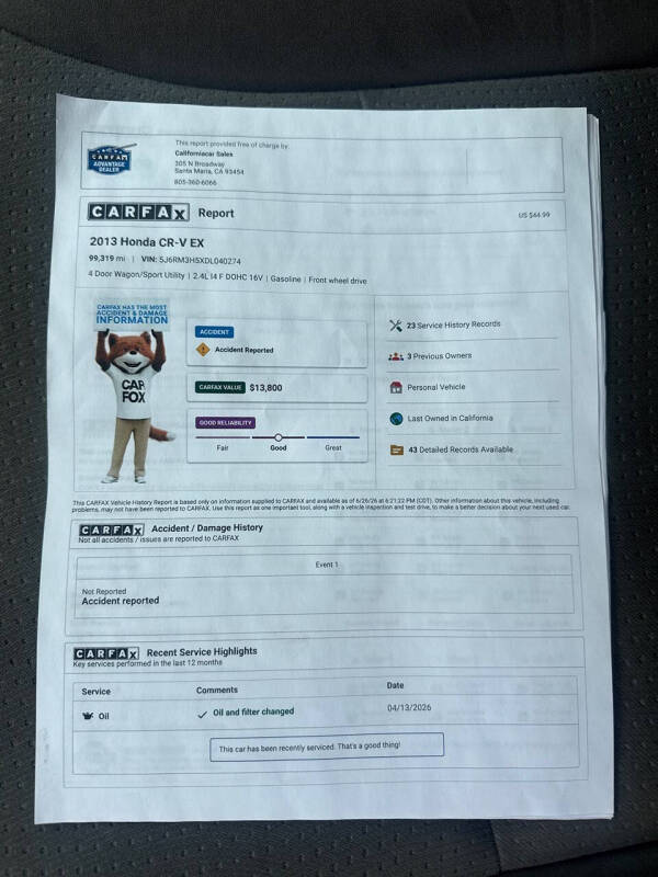 2013 Honda CR-V EX