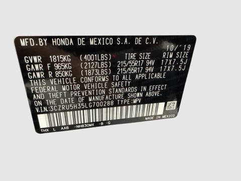 2020 Honda HR-V LX