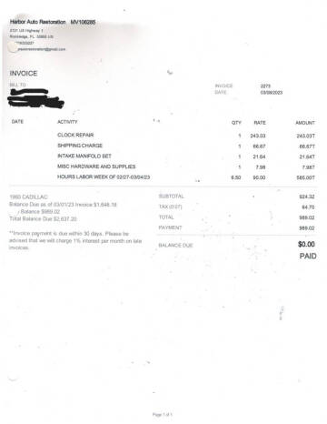 1960 Cadillac Eldorado