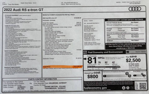 2022 Audi RS e-tron GT quattro