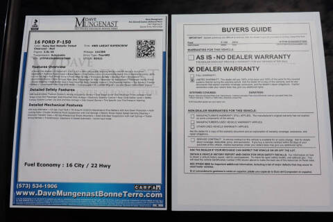 2016 Ford F-150 Lariat