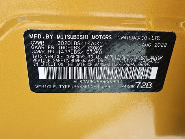 2023 Mitsubishi Mirage ES