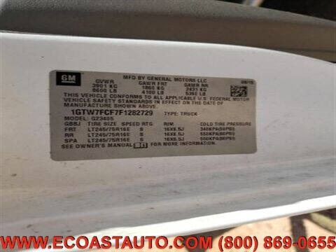 2015 GMC Savana 2500