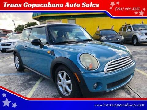 2008 MINI Cooper for sale at Trans Copacabana Auto Center in Hollywood FL