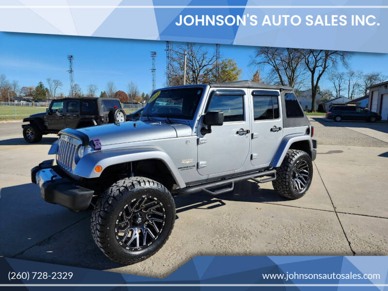 2013 Jeep Wrangler Unlimited for sale at Johnson's Auto Sales Inc. in Decatur IN