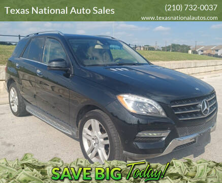2015 Mercedes-Benz M-Class for sale at Texas National Auto Sales in San Antonio TX