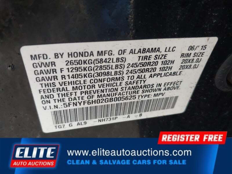 2016 Honda Pilot Elite
