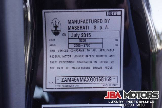 2016 Maserati GranTurismo